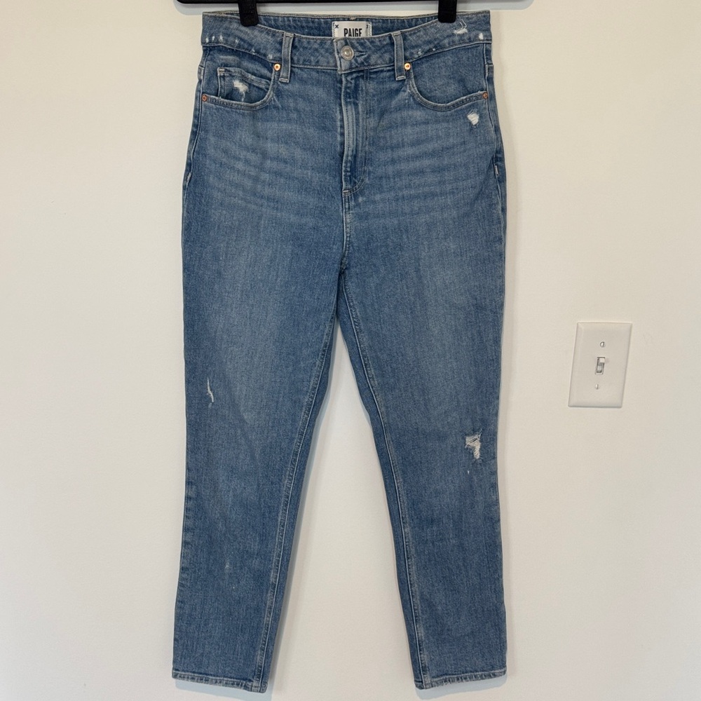 PAIGE Sarah Slim Petite Light Blue Ankle Jeans - Size 28P